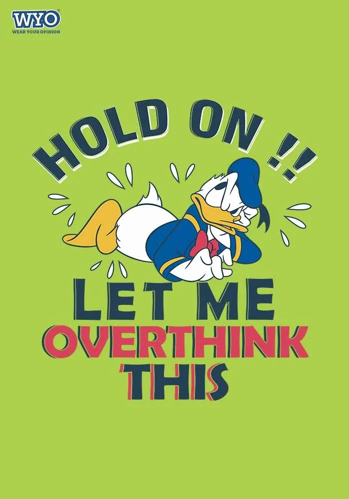 Overthink Donald Duck Women Tshirt