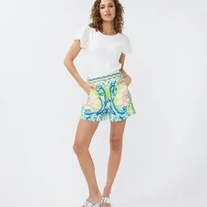 Paisley Print Shorts