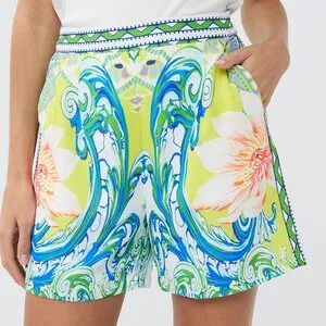 Paisley Print Shorts