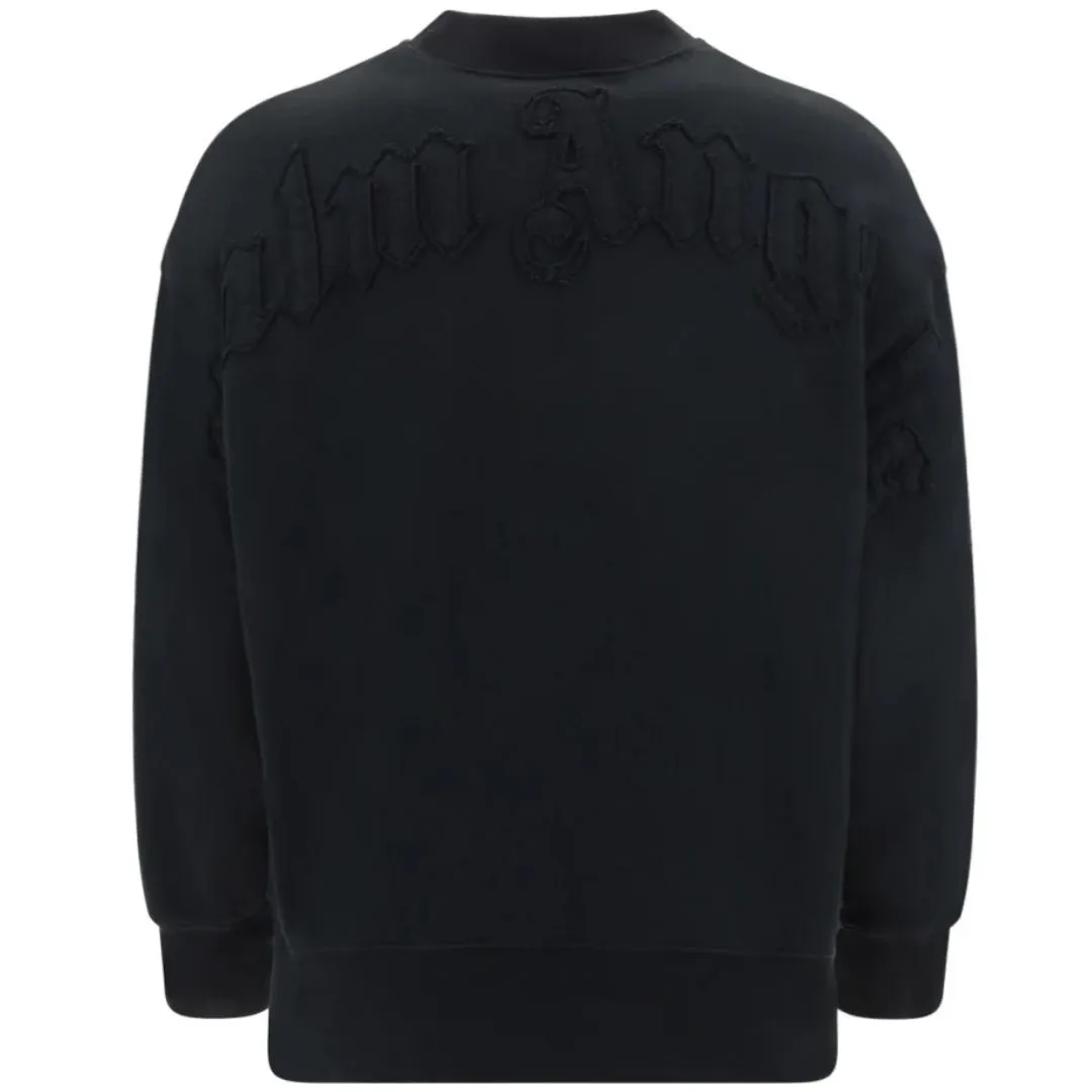 Palm Angels Black Jumper PMBA065S23FLE0101010