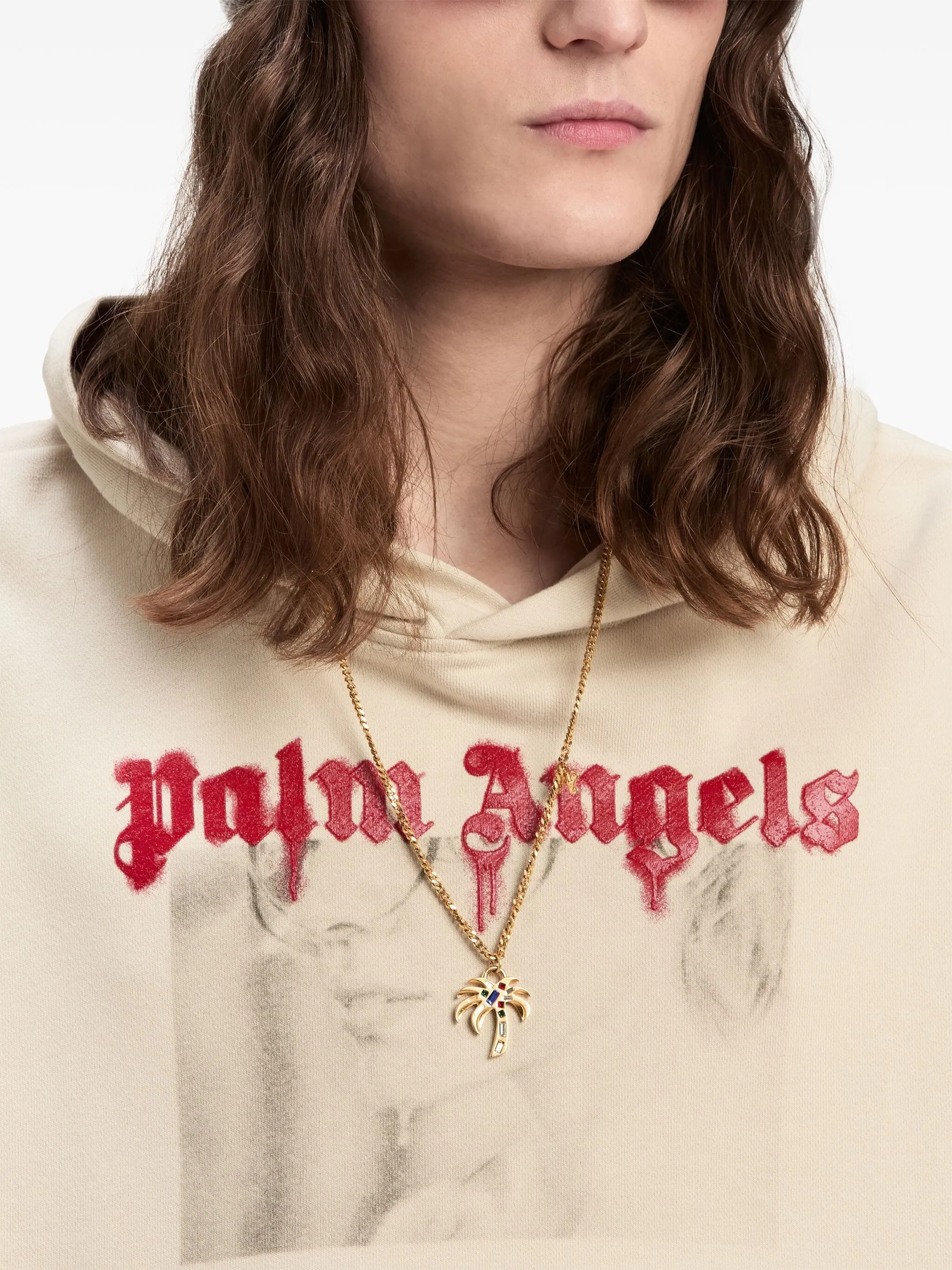 PALM ANGELS - Men's Pencil Portrait Hoodie