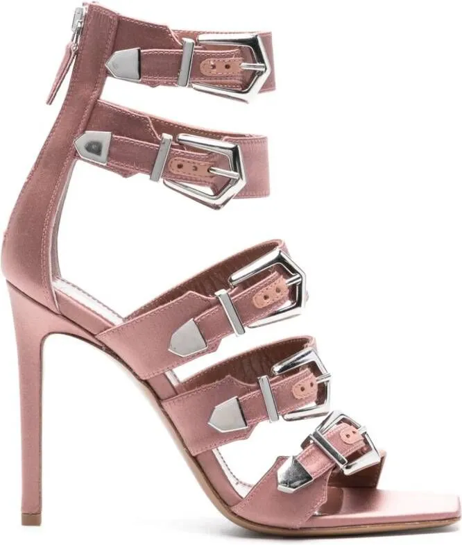 Paris Texas Pink Buckled Sandals