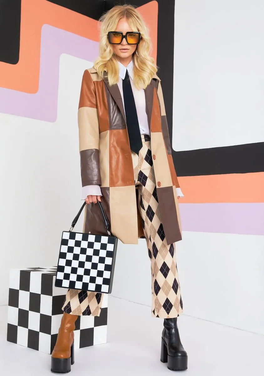 Patchwork Trench Coat for Rebels