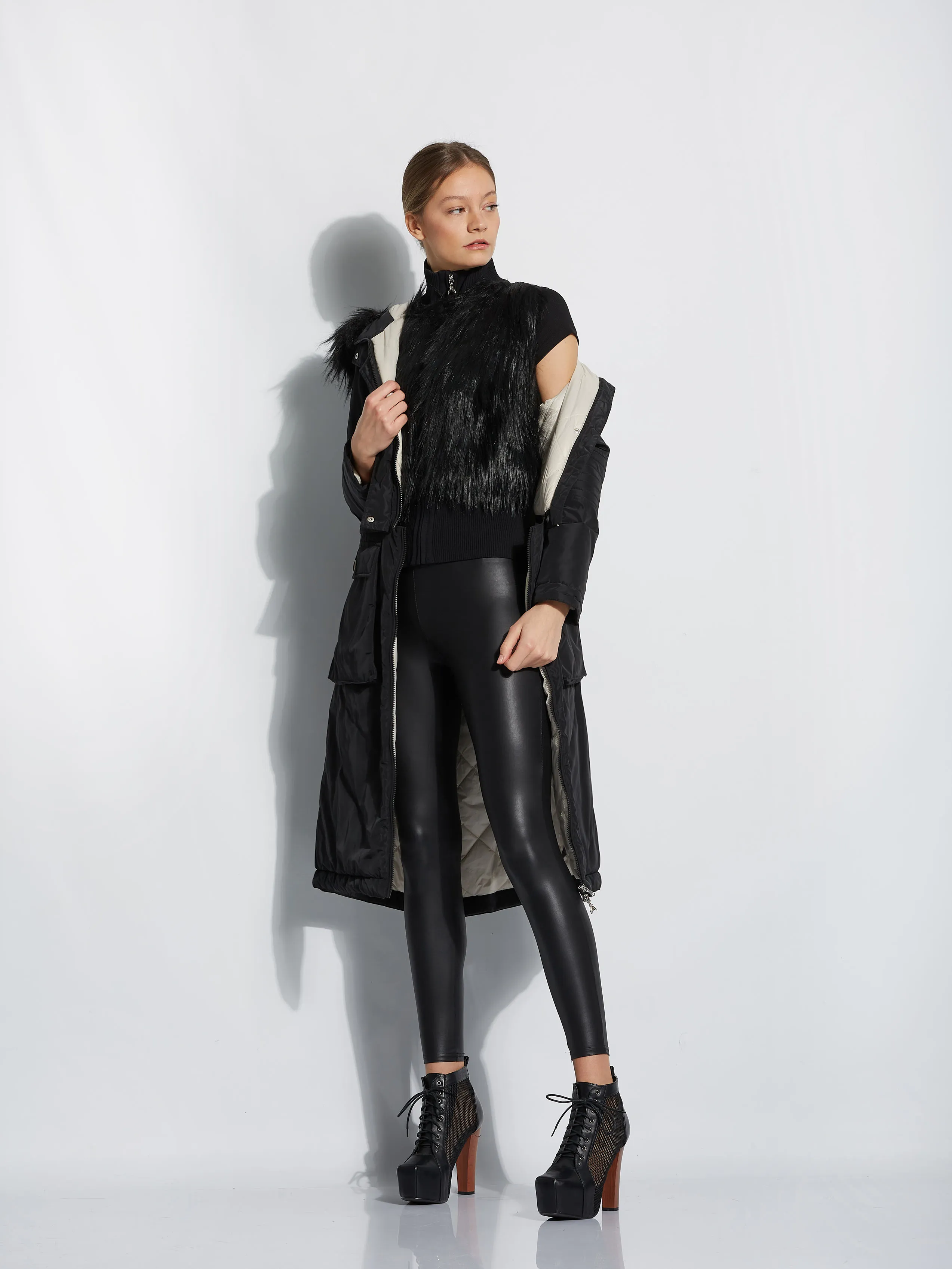 Patrizia Pepe Black Coat