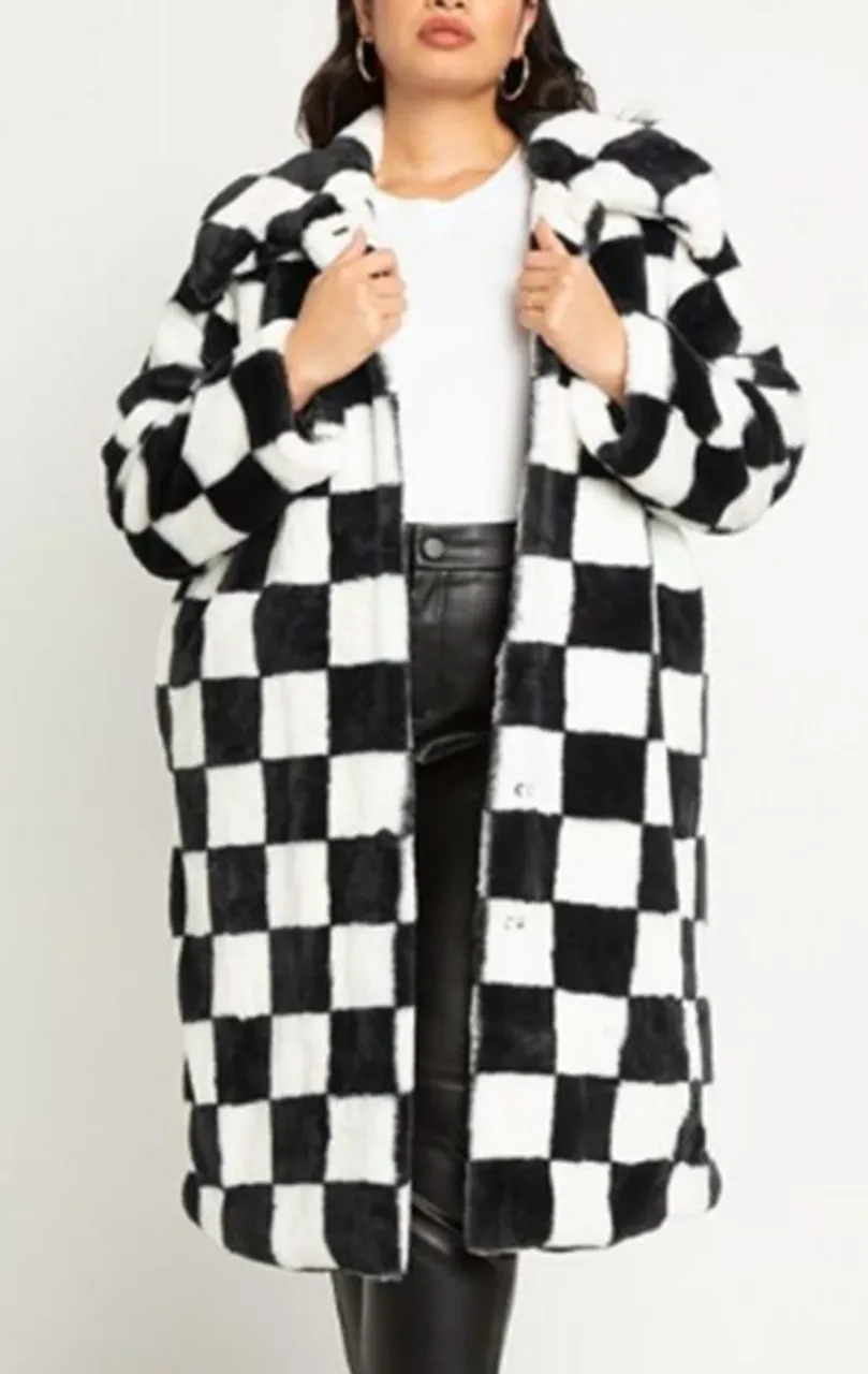 Paula Pell Checkered Coat Girls5eva - Google search