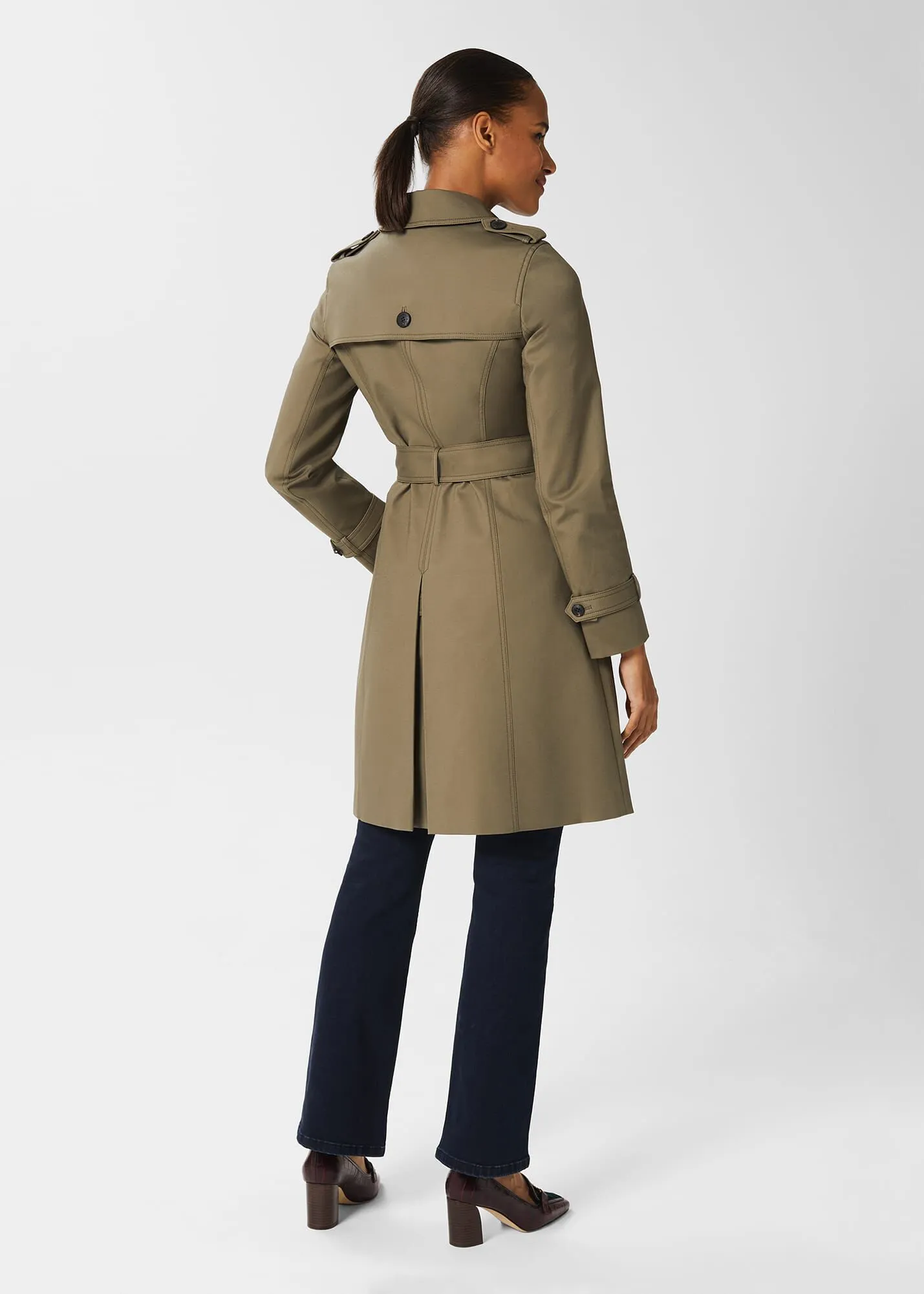 Petite Water Resistant Trench Coat Saskia