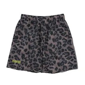 Brown Pleasures Leopard Shorts