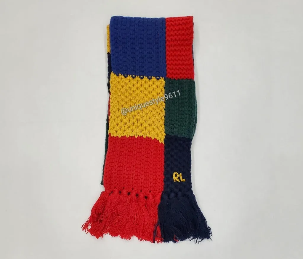 Polo Ralph Lauren Patchwork Colorblock Scarf