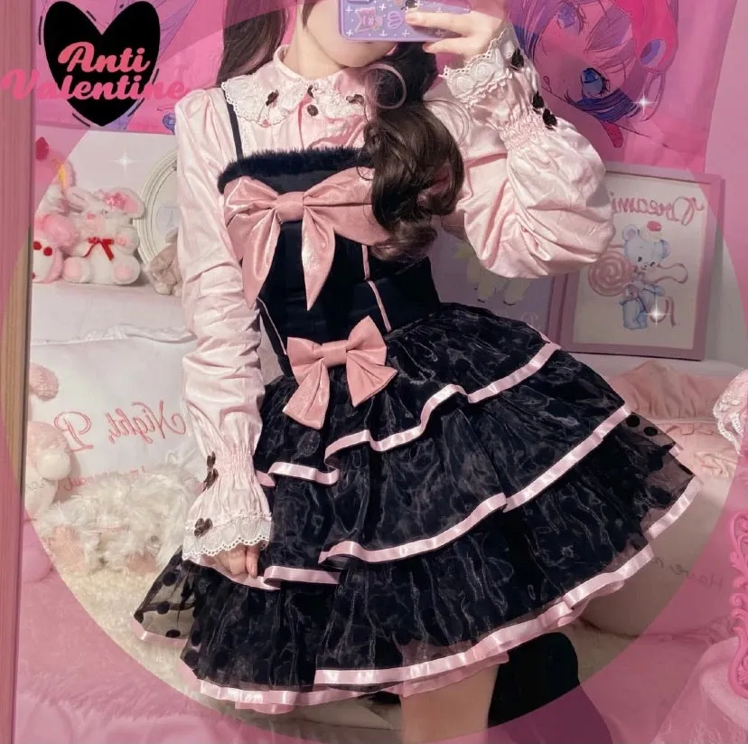 Pre-order Kitty Lolita Sweet Dress(top/skirt) Be your