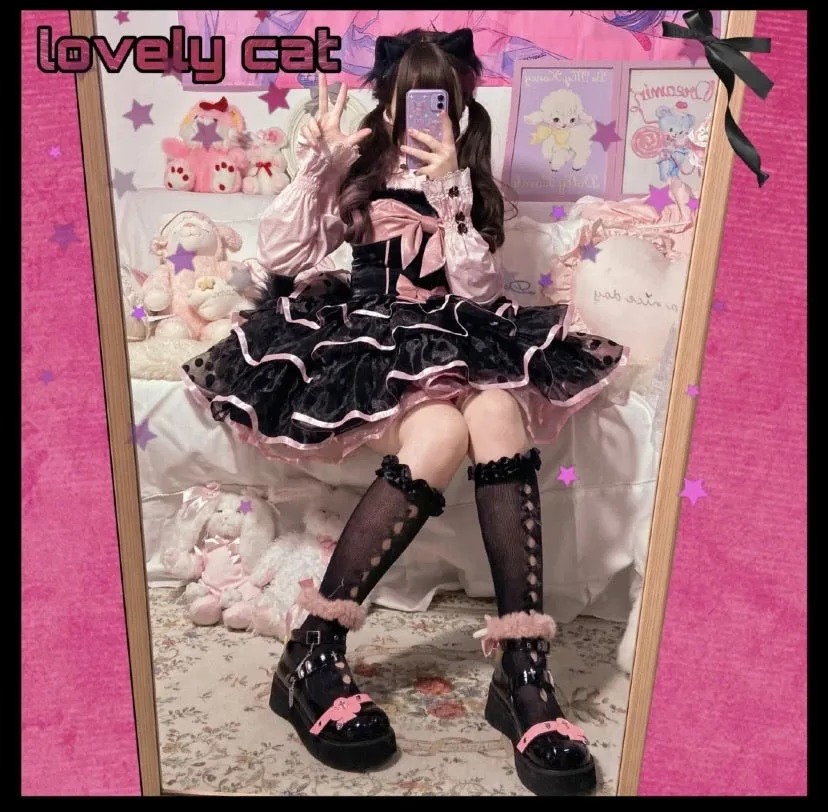 Pre-order Kitty Lolita Sweet Dress(top/skirt) Be your