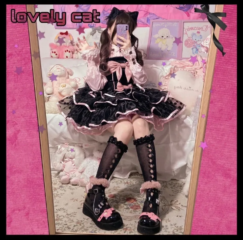 Pre-order Kitty Lolita Sweet Dress(top/skirt) Be your