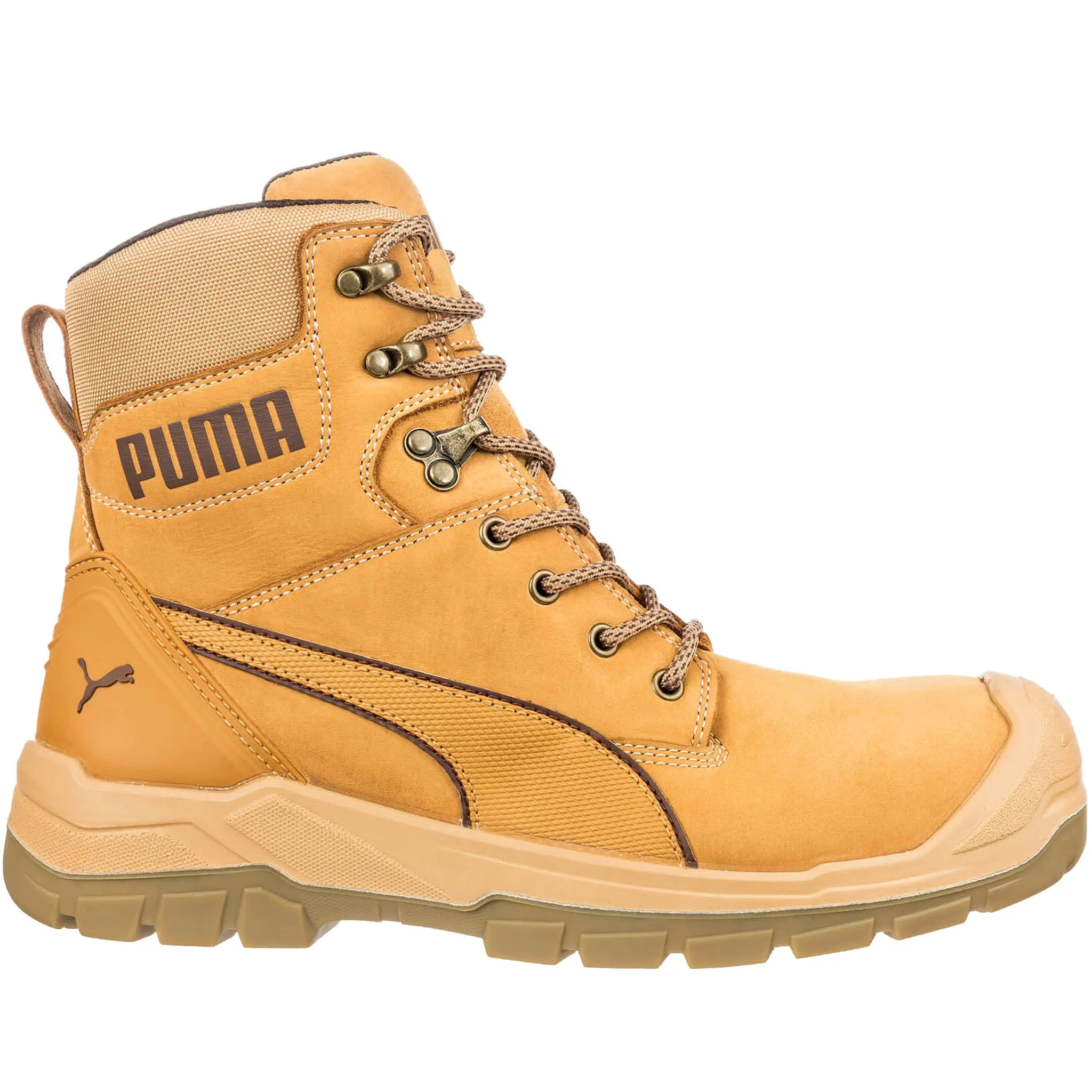 Puma Work Boots for Women - EH WP Wheat Conquest 7 Zip 630565