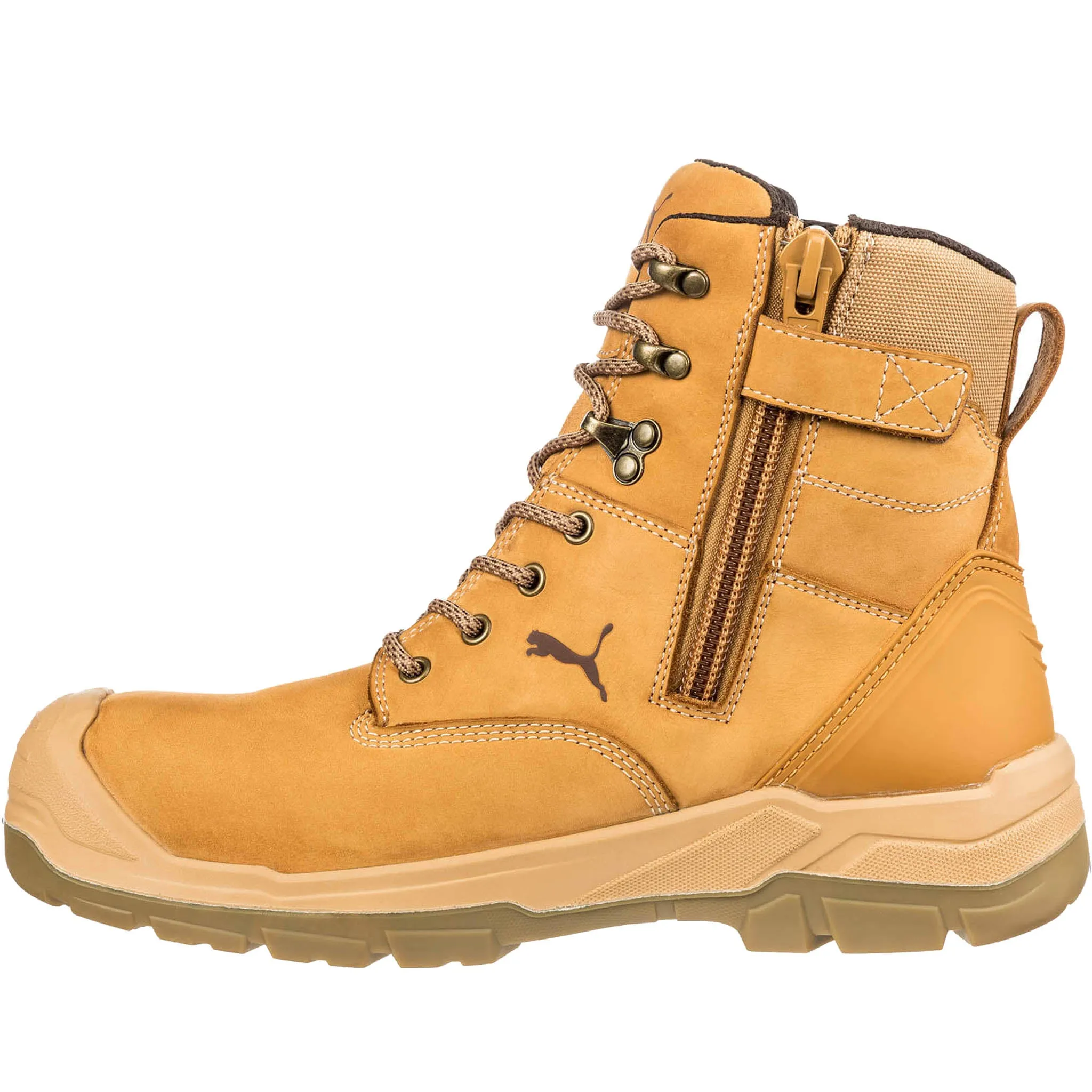 Puma Work Boots for Women - EH WP Wheat Conquest 7 Zip 630565