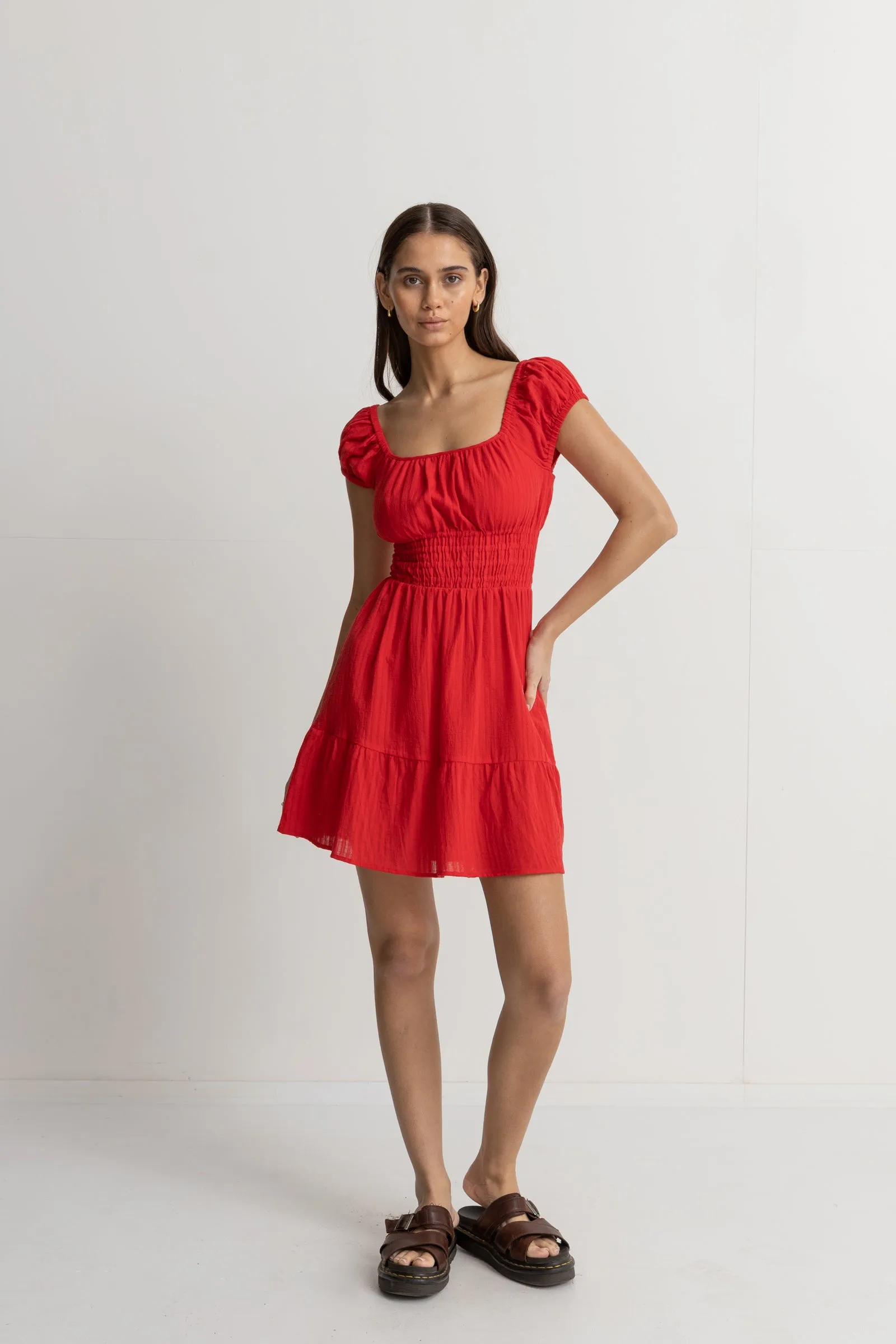 Raya Red Sand Mini Dress