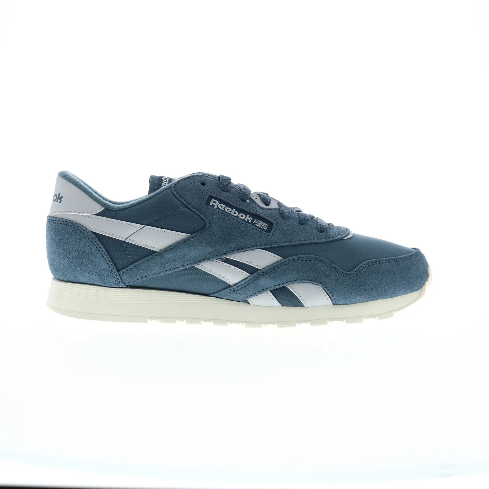 Reebok Classic Nylon Mens Blue Suede Lace Up Lifestyle Sneakers Shoes