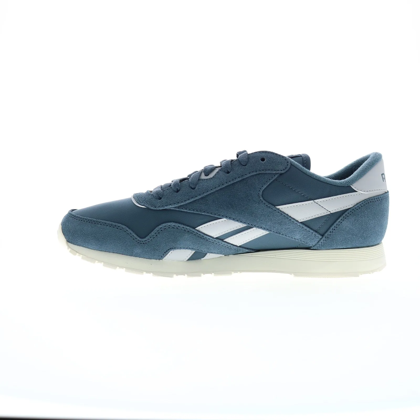 Reebok Classic Nylon Mens Blue Suede Lace Up Lifestyle Sneakers Shoes