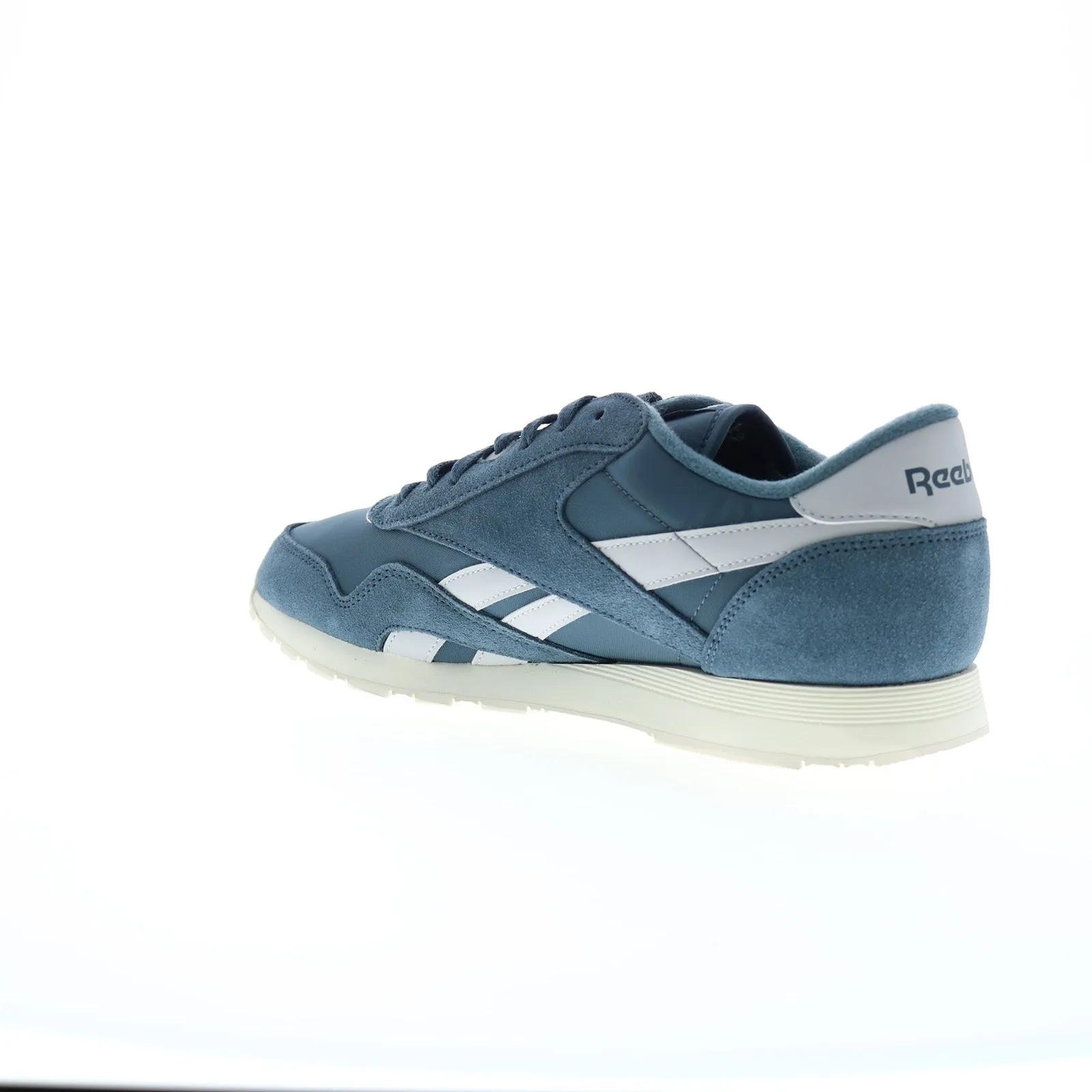 Reebok Classic Nylon Mens Blue Suede Lace Up Lifestyle Sneakers Shoes