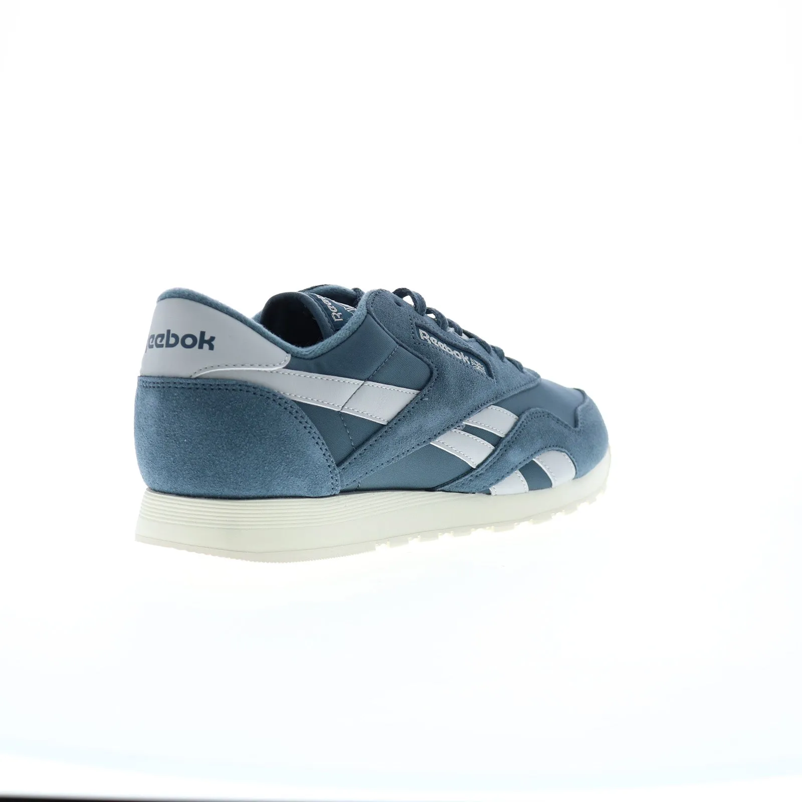 Reebok Classic Nylon Mens Blue Suede Lace Up Lifestyle Sneakers Shoes