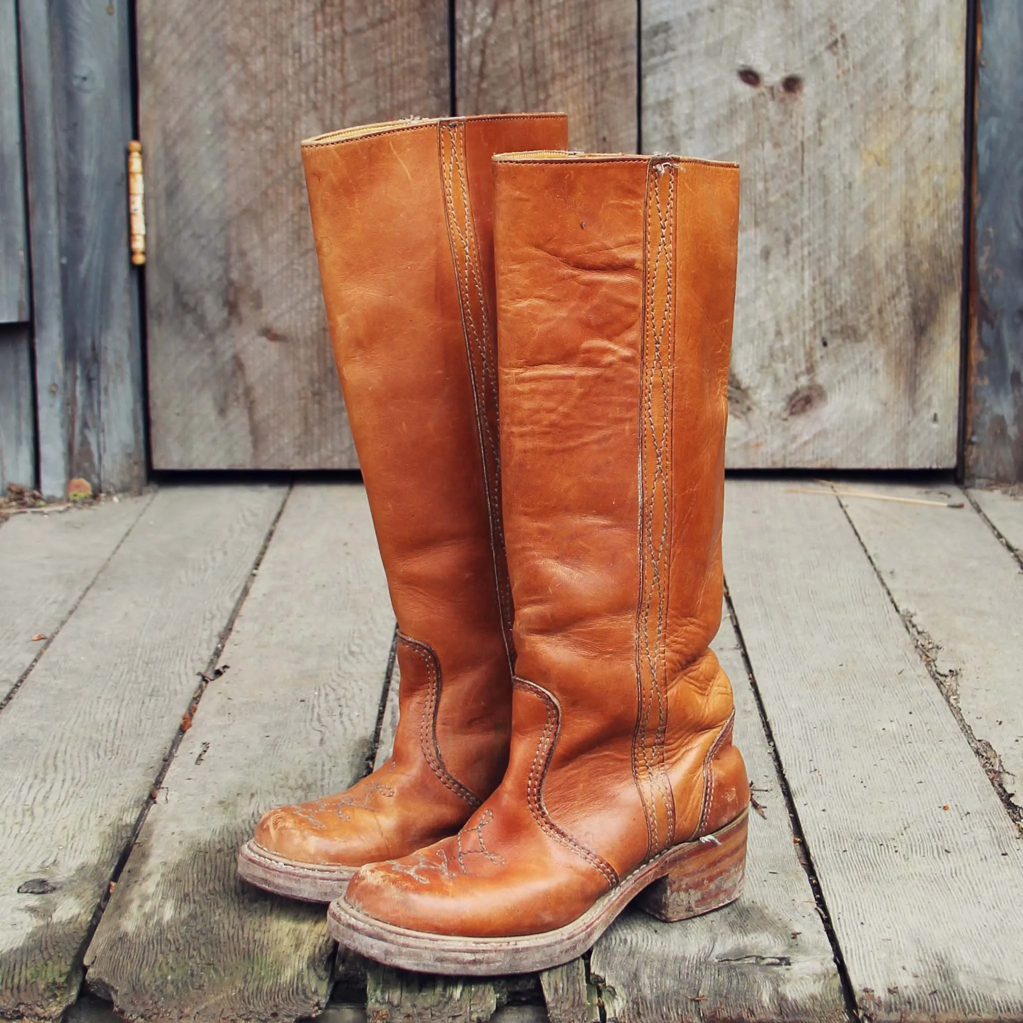 Retro Honey College Boots