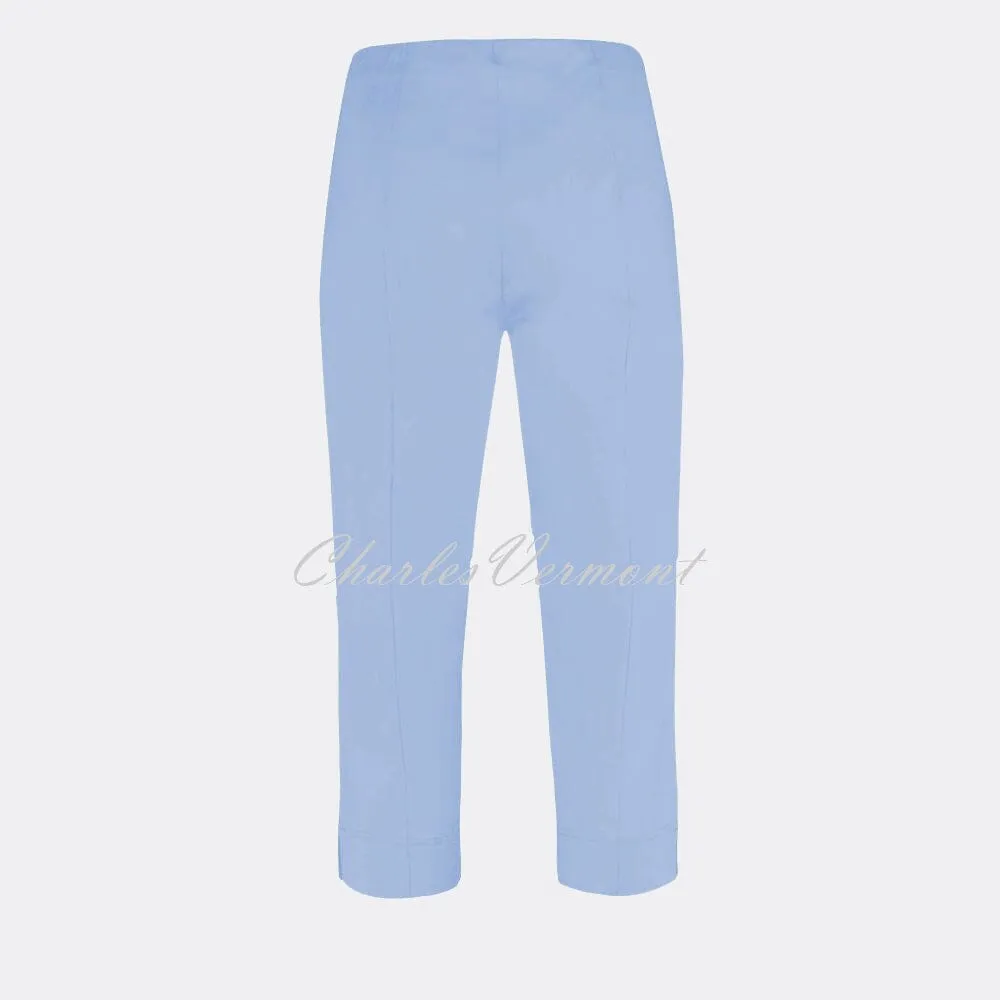 Robell Marie 07 Capri Trouser in Powder Blue with style number 51576-5499-610.