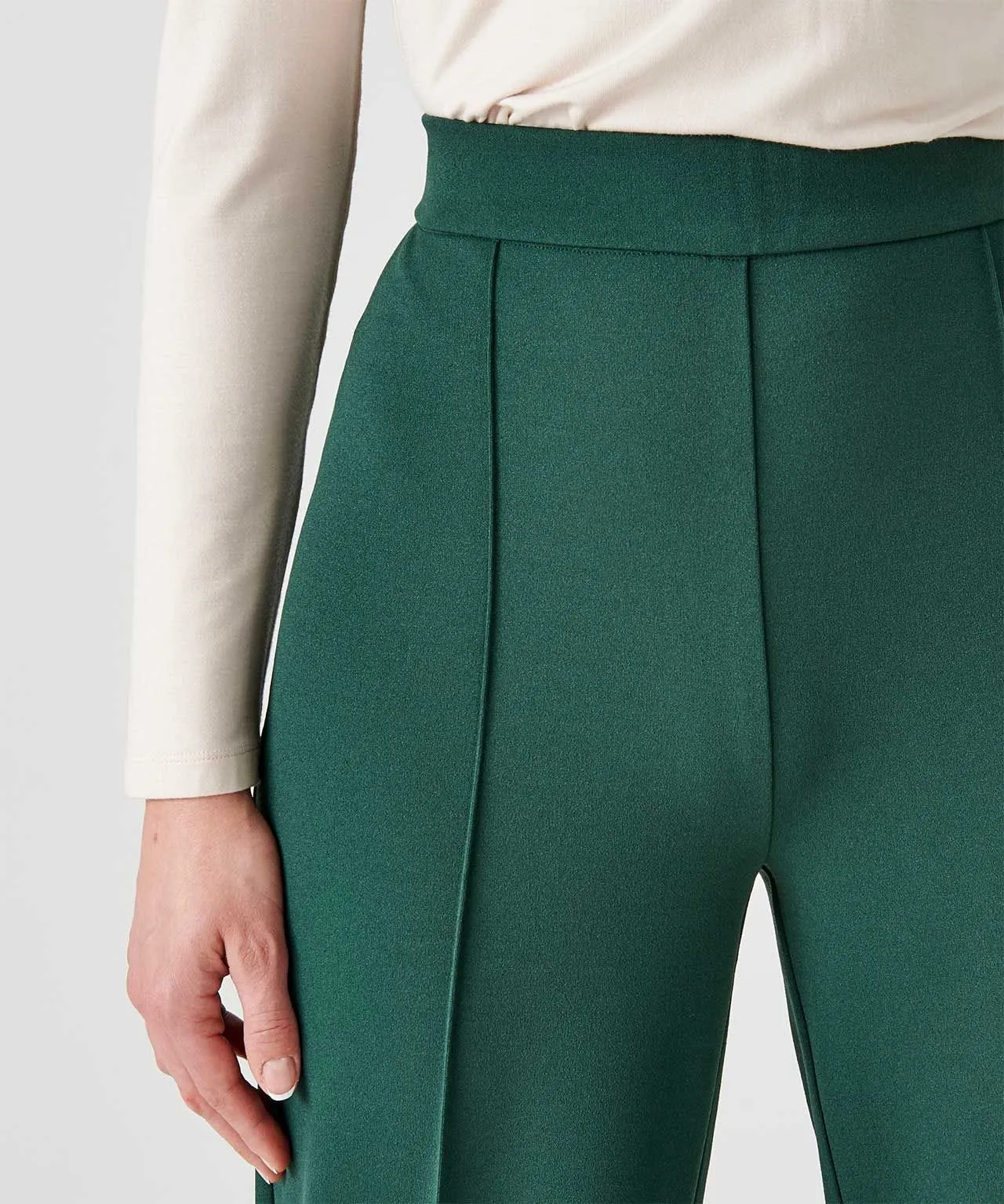 Wide-Leg Comfort Fit Trousers with Secret Stretch