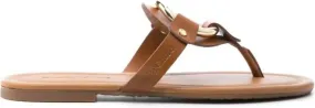 Chloé Brown Leather Sandals