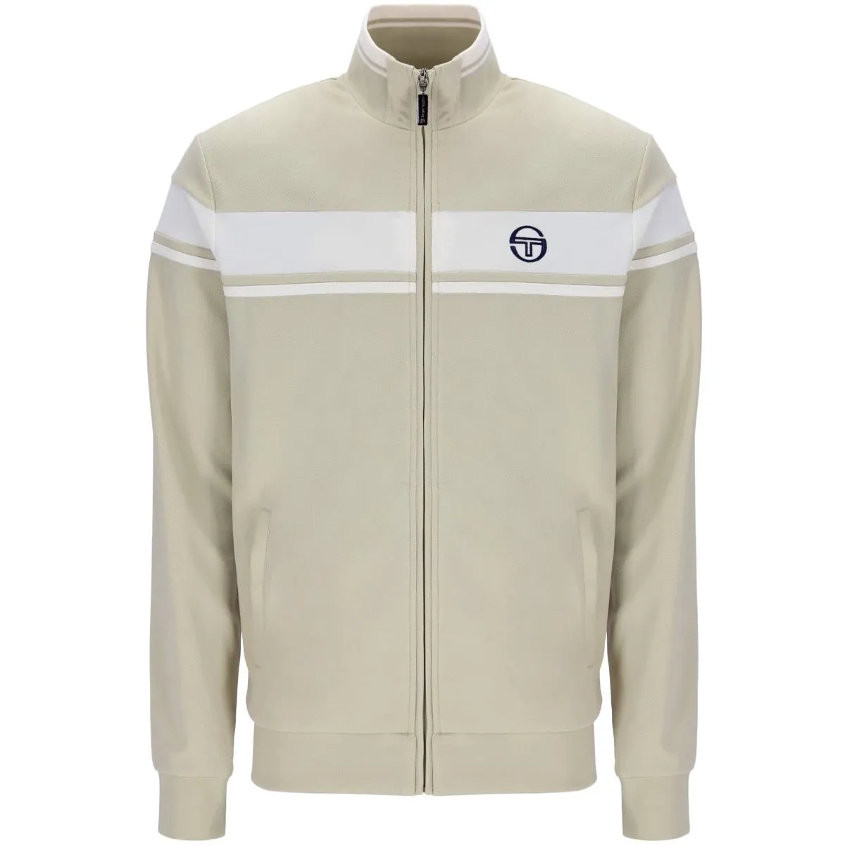 Sergio Tacchini Damarindo Men's Track Jacket Pelican Gardenia Mix