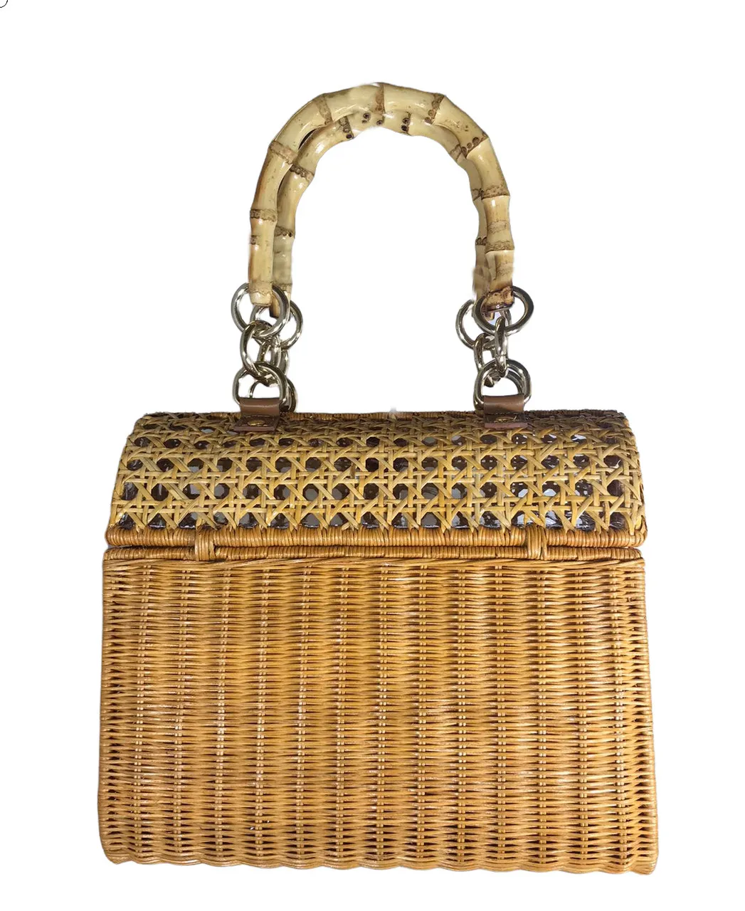 Light Honey Serpui Nyla Wicker Bag