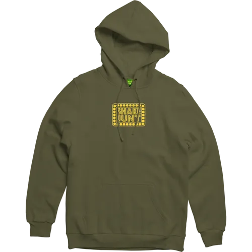 Shake Junt Skateboards Hoodie Box Logo - Army Green