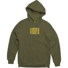 Shake Junt Skateboards Hoodie Box Logo - Army Green