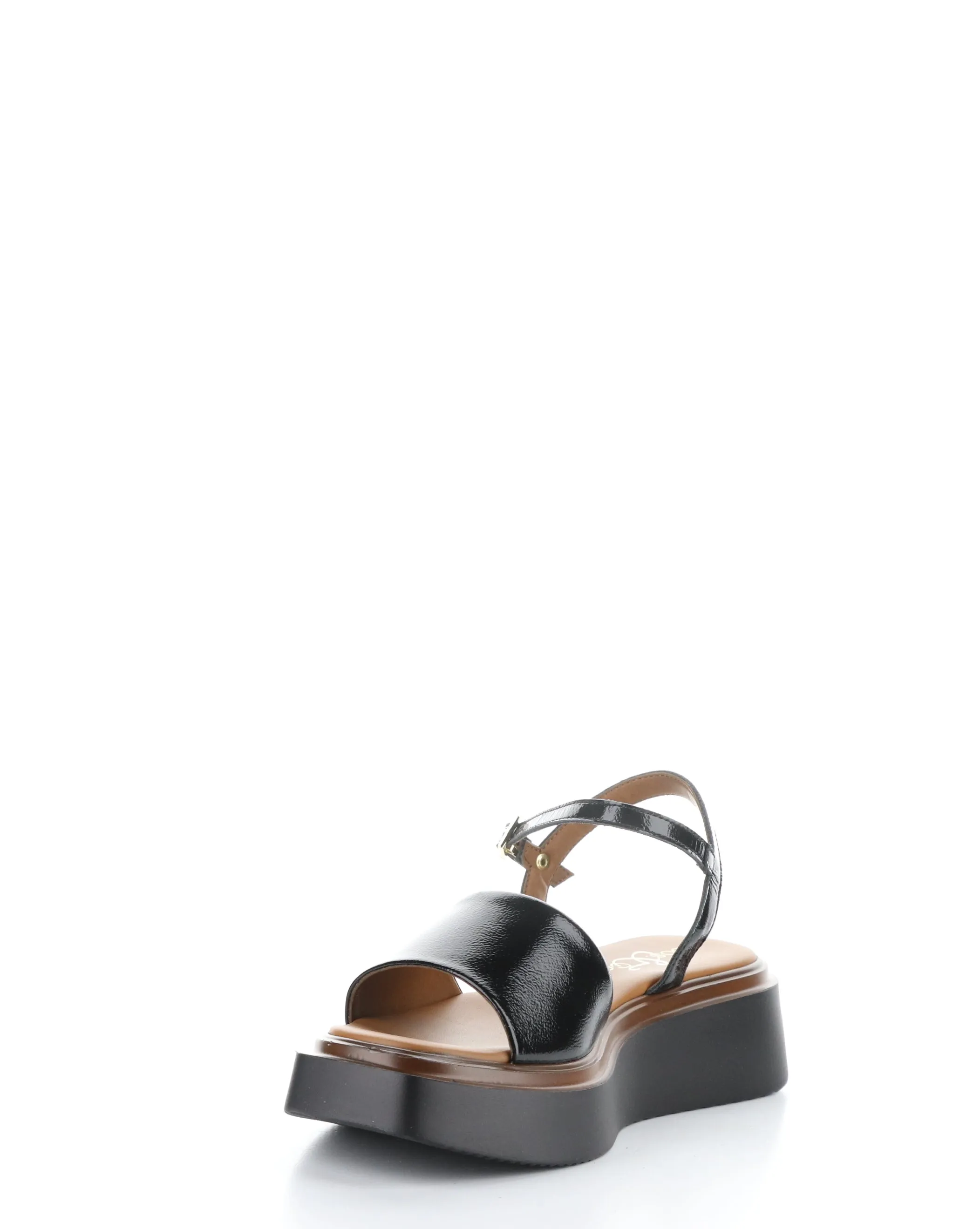 SHASTA BLACK Buckle Sandals - Women's Trendy Summer Shoes