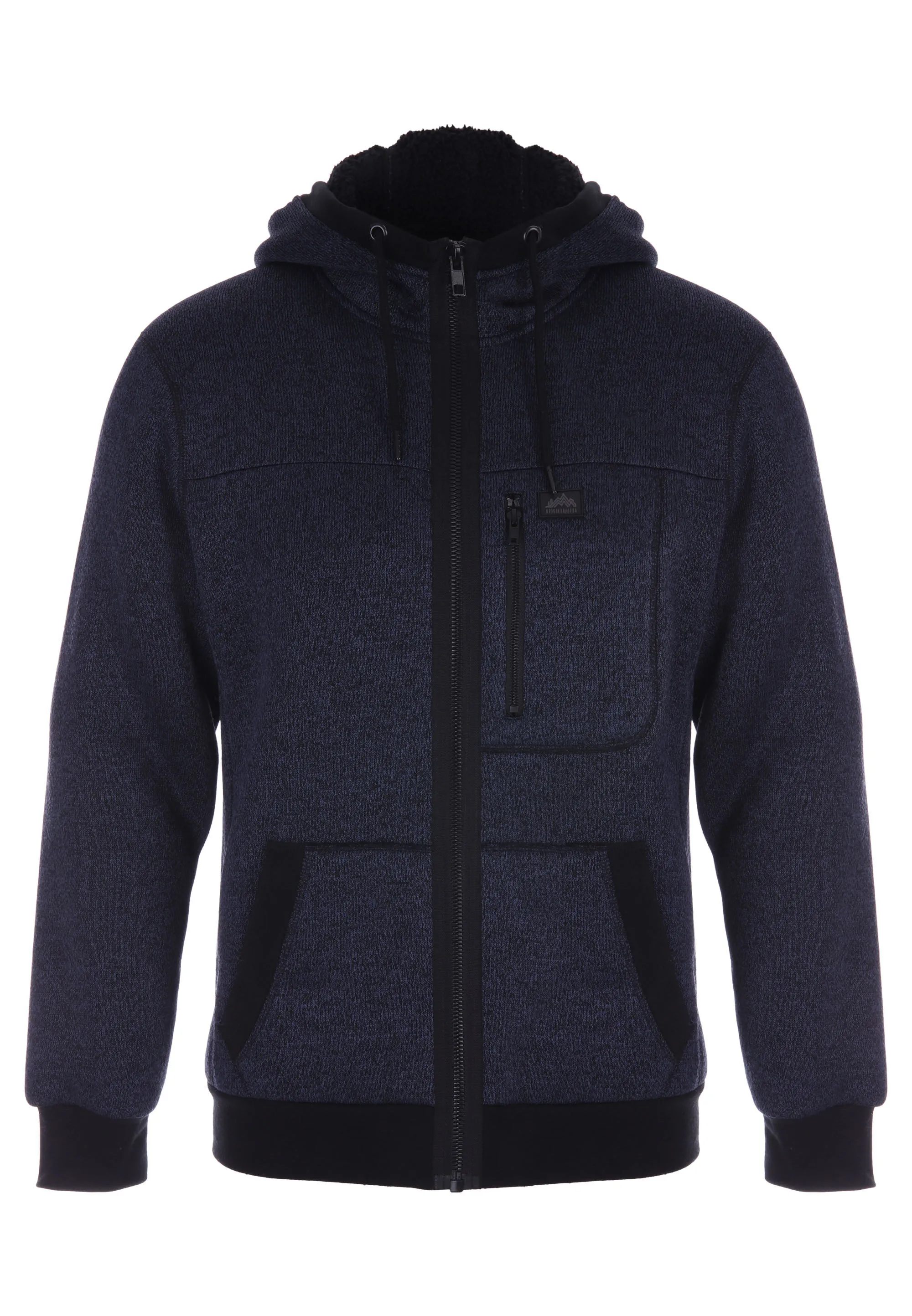 Sherpa Lined Zip Through Hoody for Men