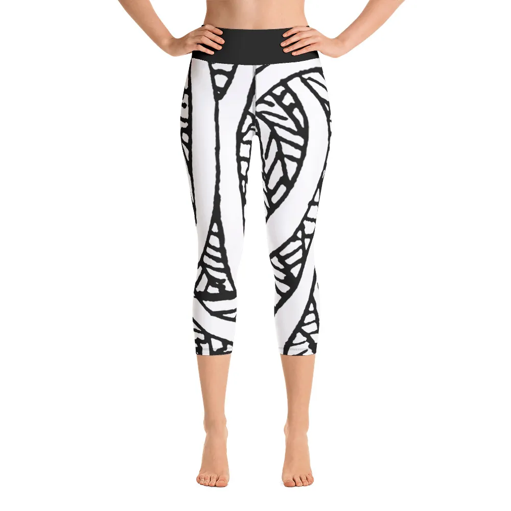 Spring Water Energy Yoga Capri Leggings