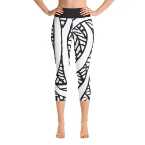 Spring Water Energy Yoga Capri Leggings