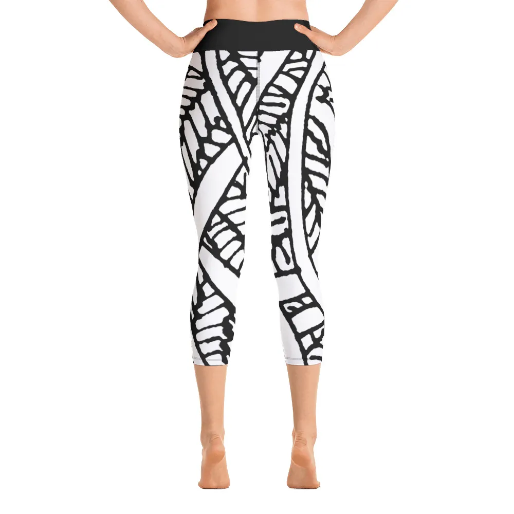 Spring Water Energy Yoga Capri Leggings