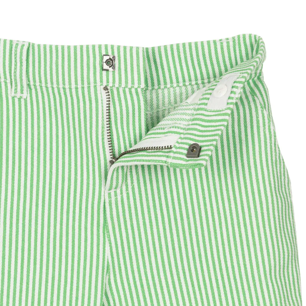 Green Child Striped Shorts With Sun Badge by Stella McCartney