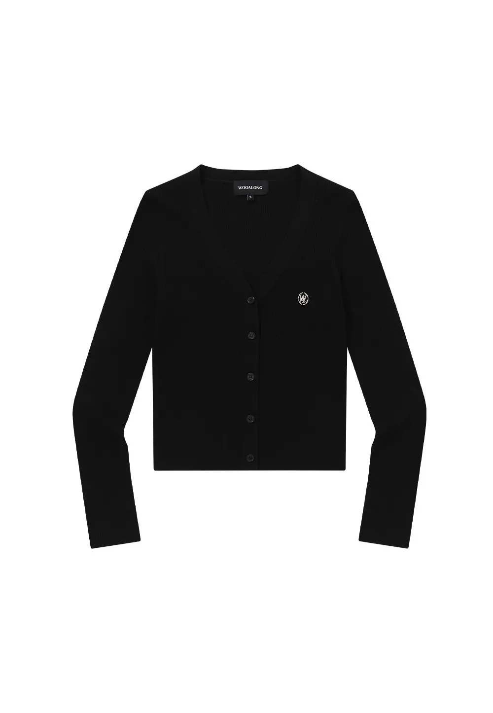 Street Style Long Sleeves Plain Logo Cardigan | WOOALONG