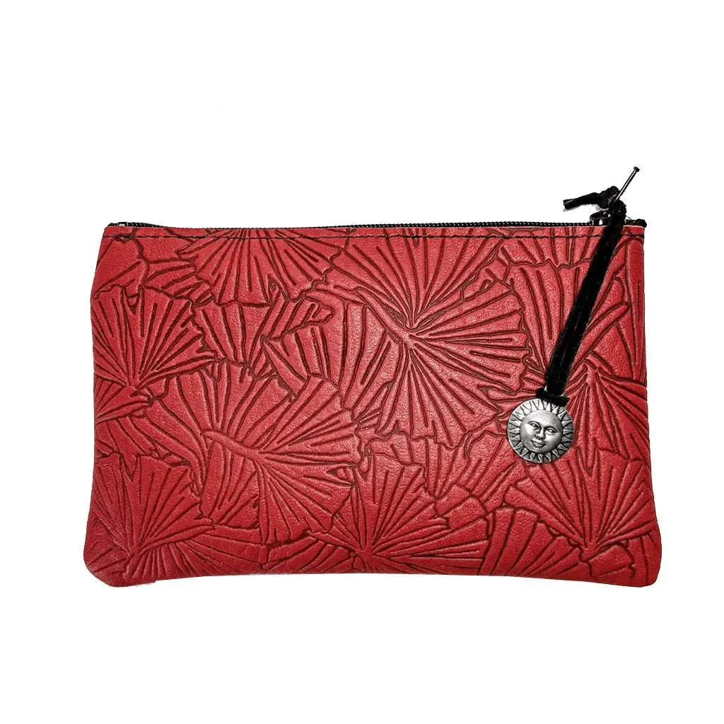 Stylish Ginkgo Leaf Design Zipper Pouch