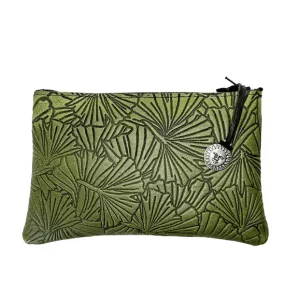 Stylish Ginkgo Leaf Design Zipper Pouch