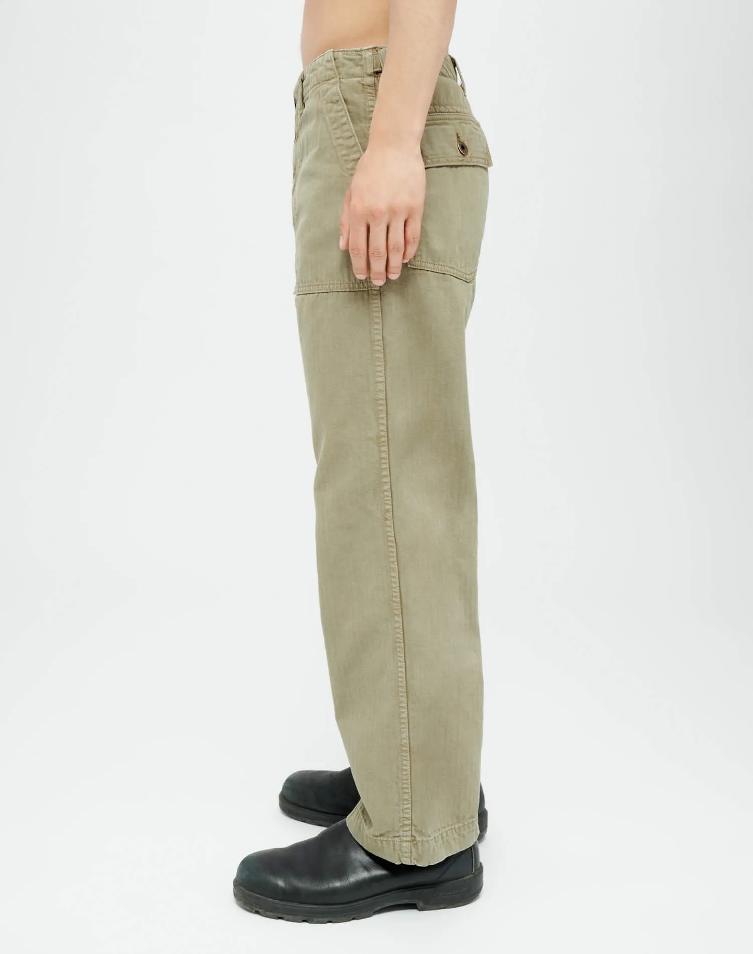 Stylish Utility Pants in Dirty Sage Color