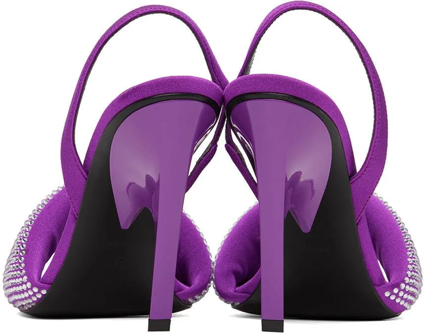 The Attico Purple Rem Heeled Sandals