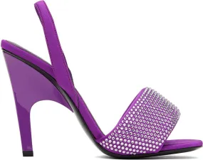 The Attico Purple Rem Heeled Sandals