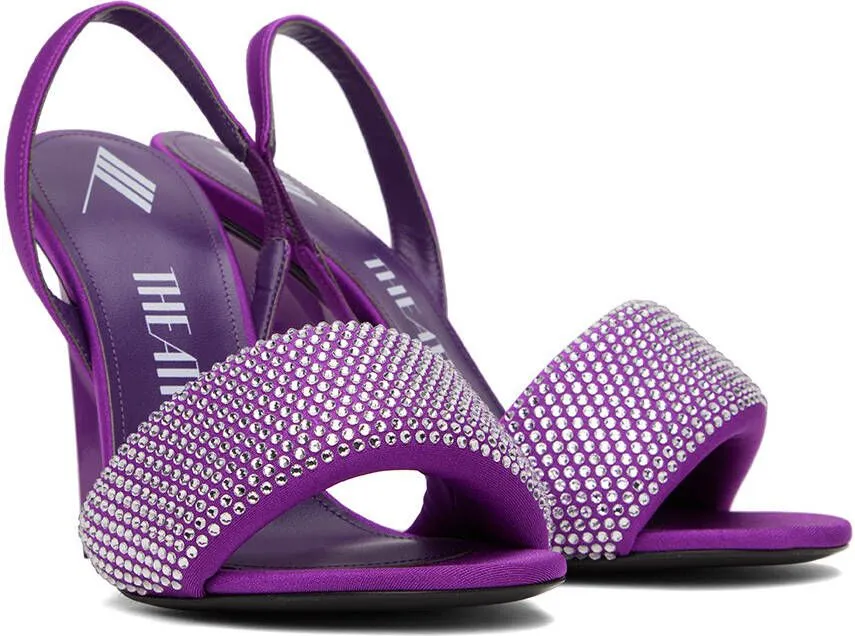 The Attico Purple Rem Heeled Sandals