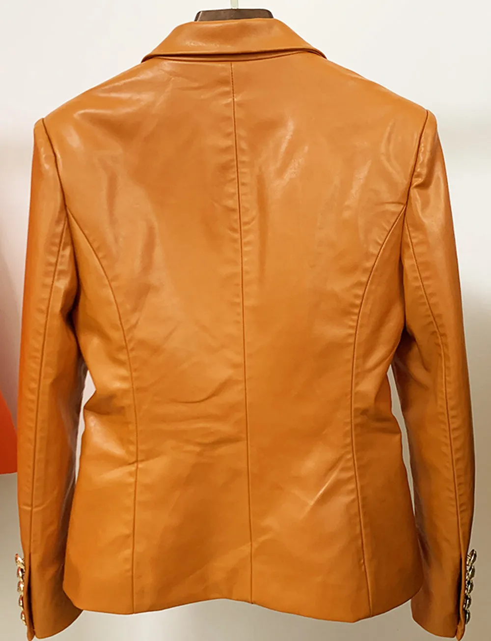 Two-Button Leather Jacket