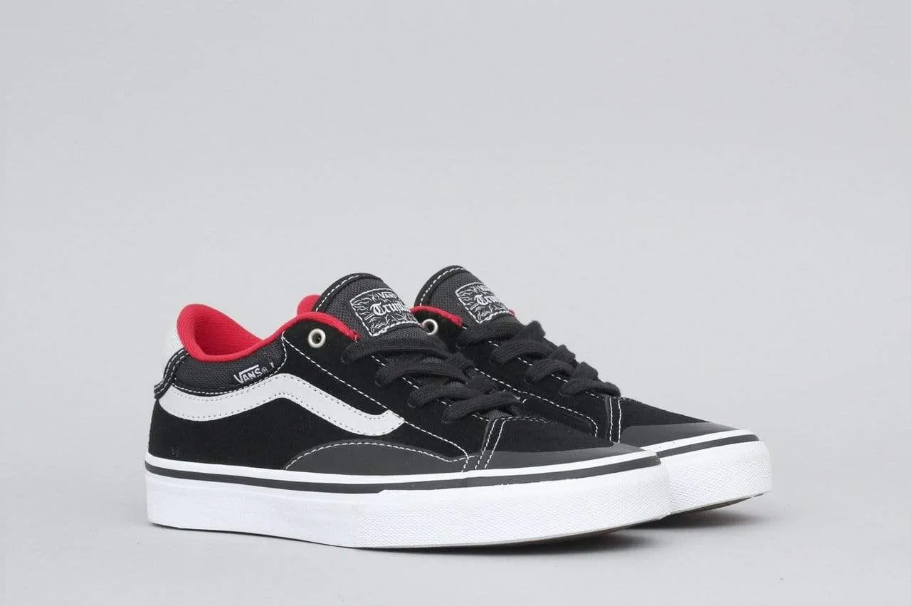 Vans TNT Advanced Prototype Youth Shoes Black White Red Slam City Skates London UK