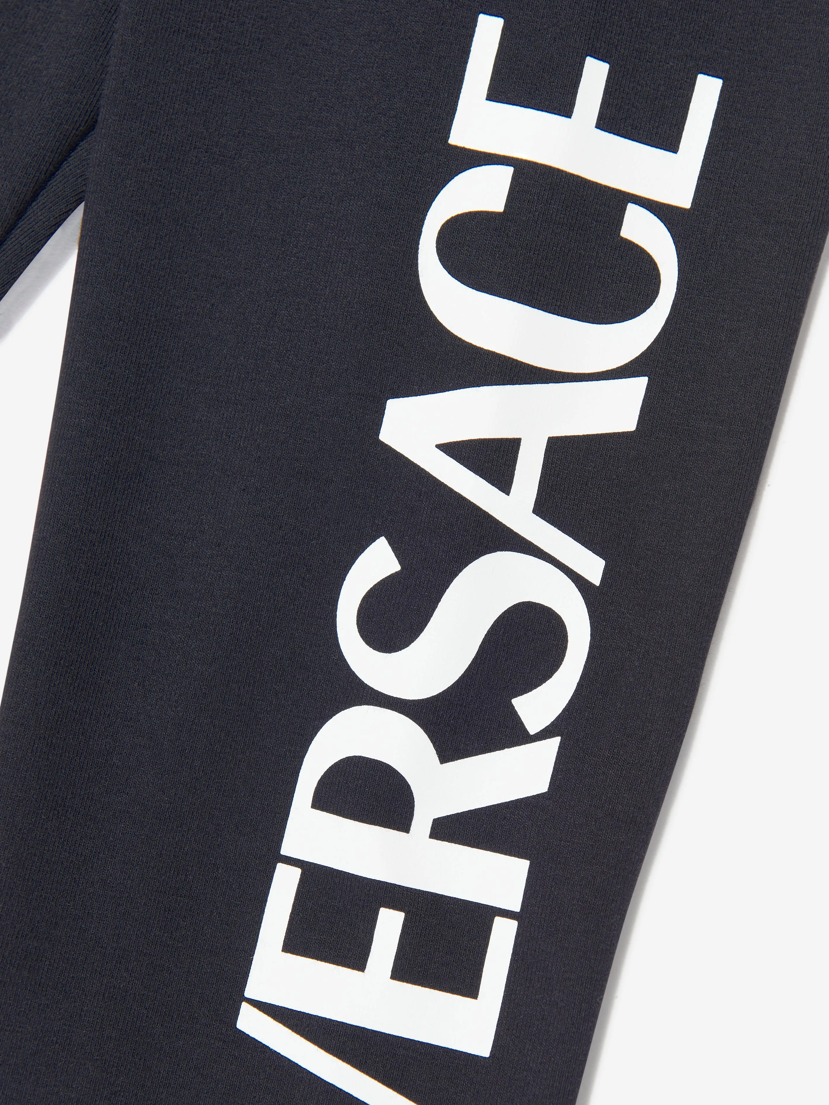 Versace Girls Black Logo Leggings