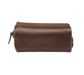 Wash Bag for Thames River in Brown