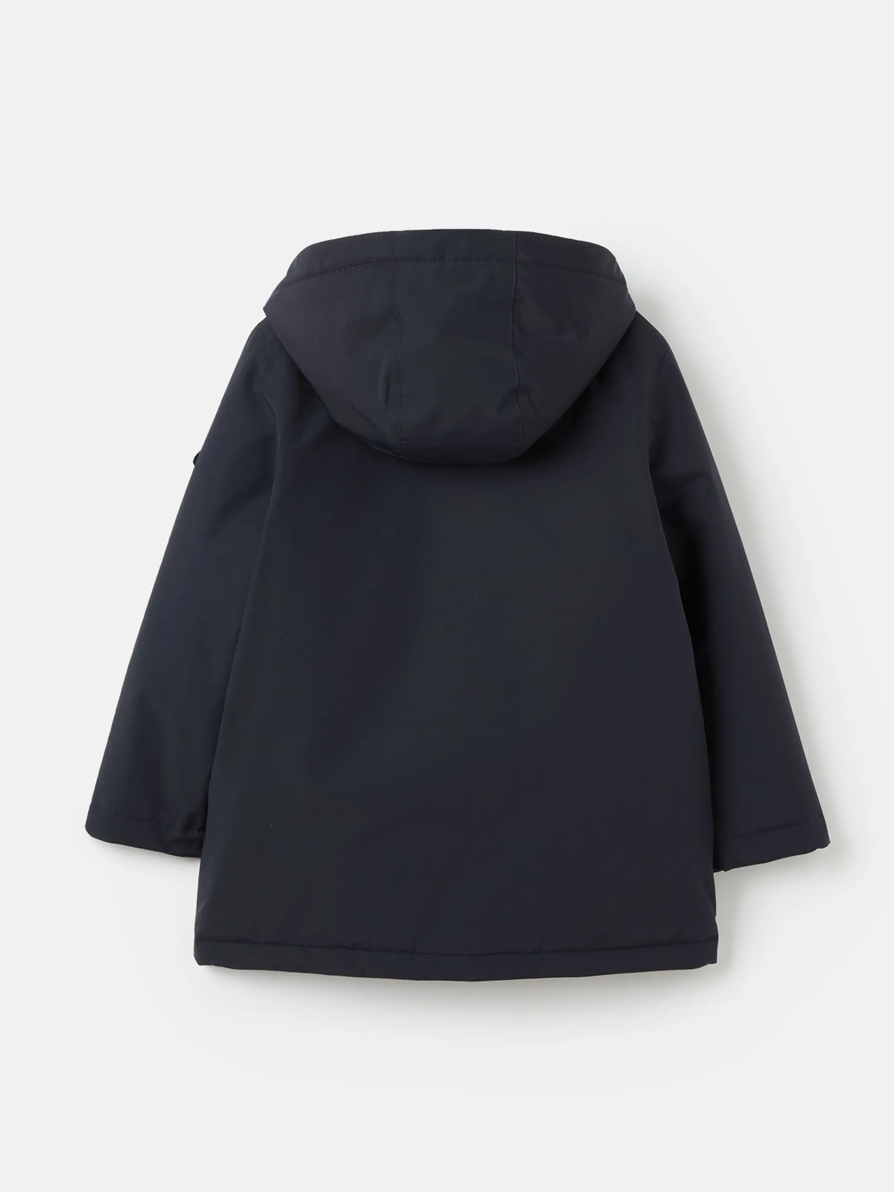 Waterproof Navy Blue Coat - Hooded.