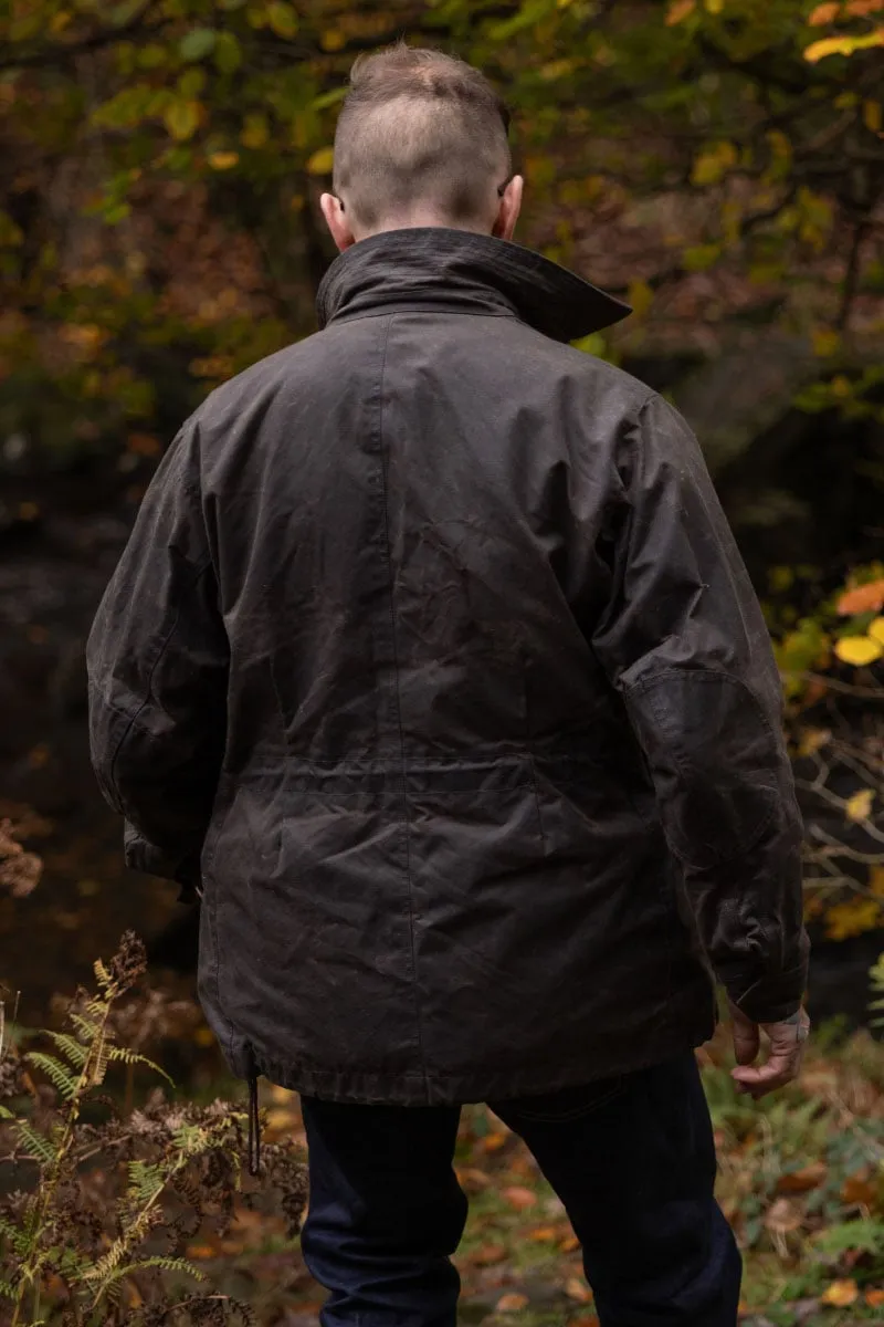 Waxed Cotton Field Jacket For Men