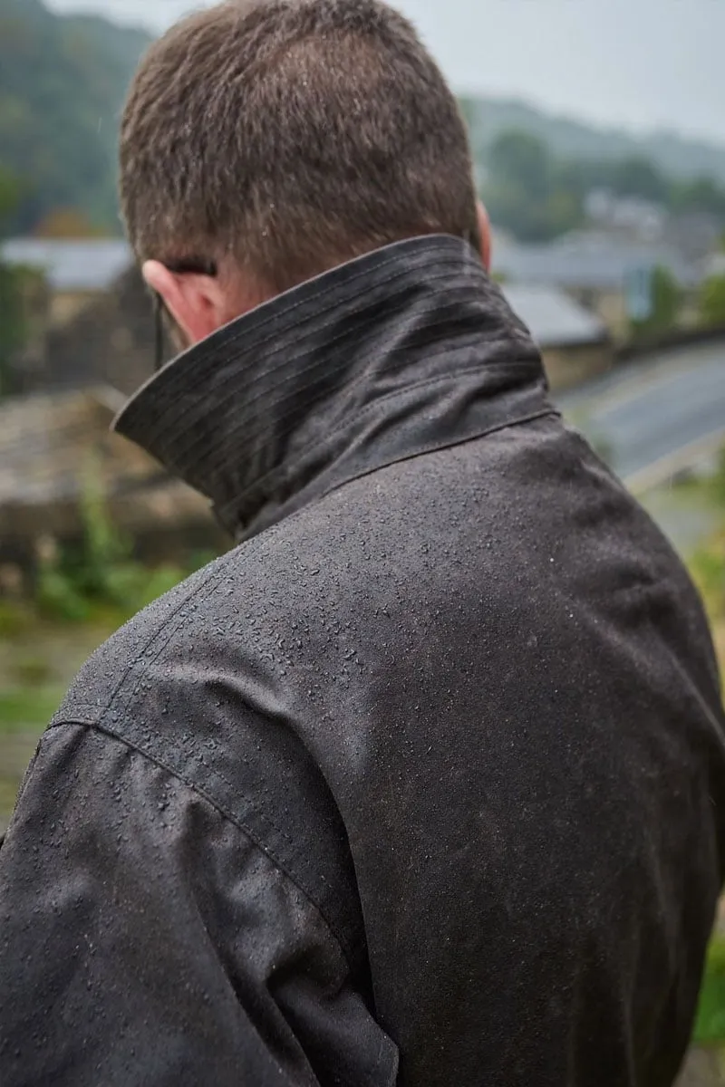 Waxed Cotton Field Jacket For Men